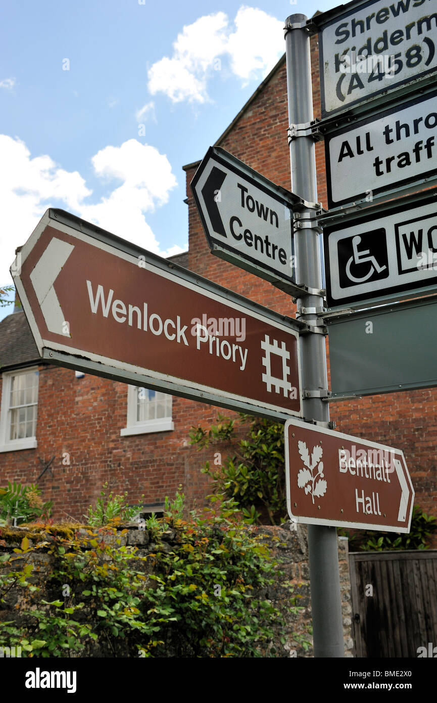 Much Wenlock Shropshire REGNO UNITO. Ispirazione per il Regno Unito i Giochi Olimpici 2012 chiamato mascotte Wenlock Foto Stock