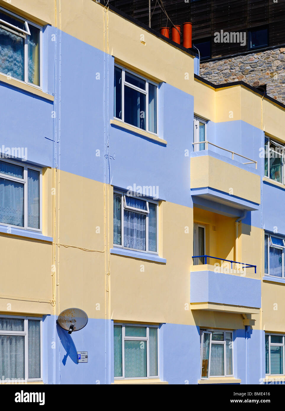 Appartamenti con vista panoramica sulla barbican in plymouth,devon, Regno Unito Foto Stock