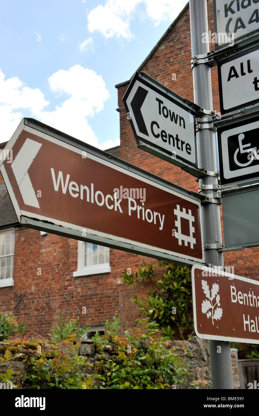 Much Wenlock Shropshire REGNO UNITO. Ispirazione per il Regno Unito i Giochi Olimpici 2012 chiamato mascotte Wenlock Foto Stock