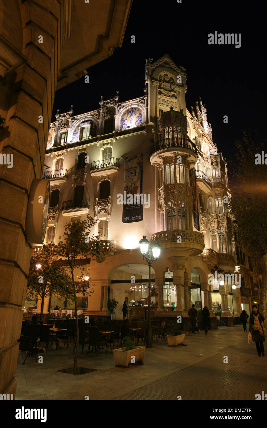 Edificio delle esposizioni di La Caixa Foundation, Palma de Maiorca Spagna architettura arte, era il Grand Hotel Foto Stock