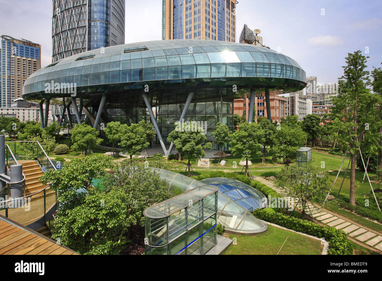 Porto di Shanghai del trasporto internazionale di passeggeri centro, Hong kou, Shanghai, Cina Foto Stock