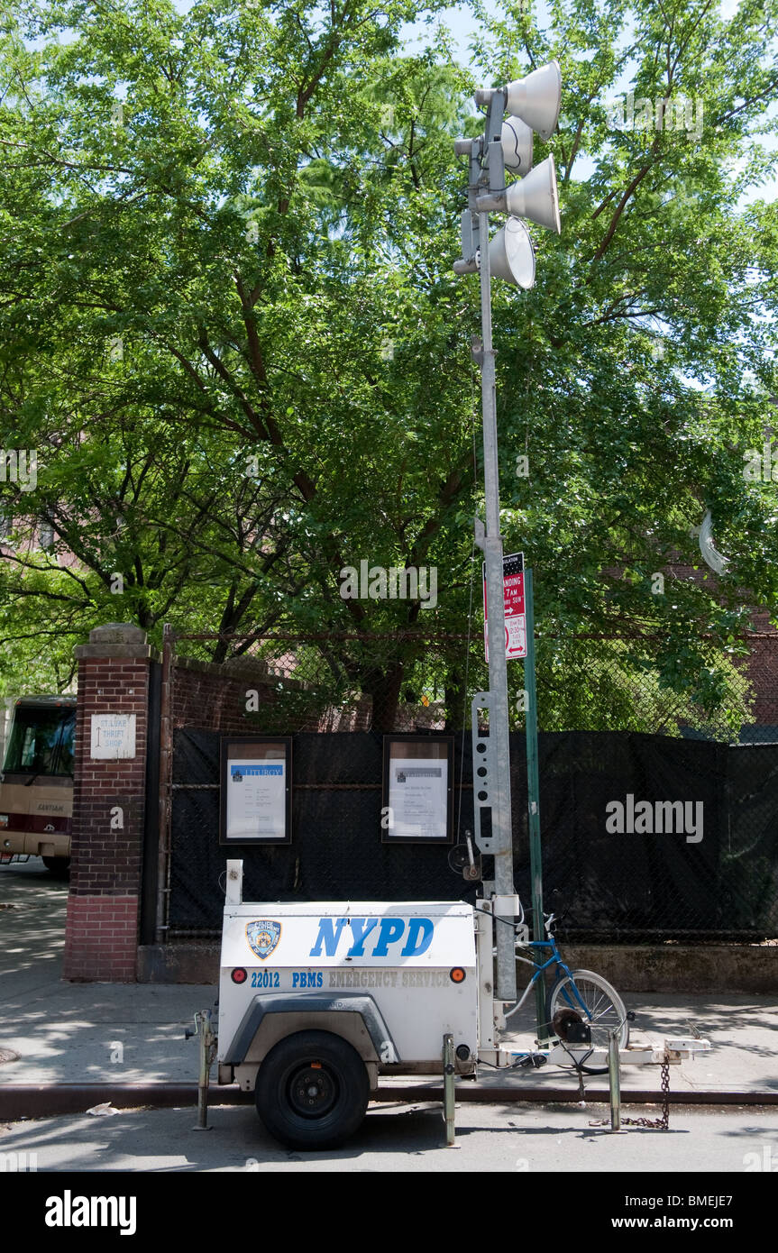Generatore di NYPD con luce. Foto Stock