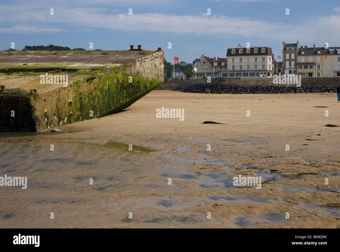 Spiaggia di spada ARROMANCHES, Francia Foto Stock