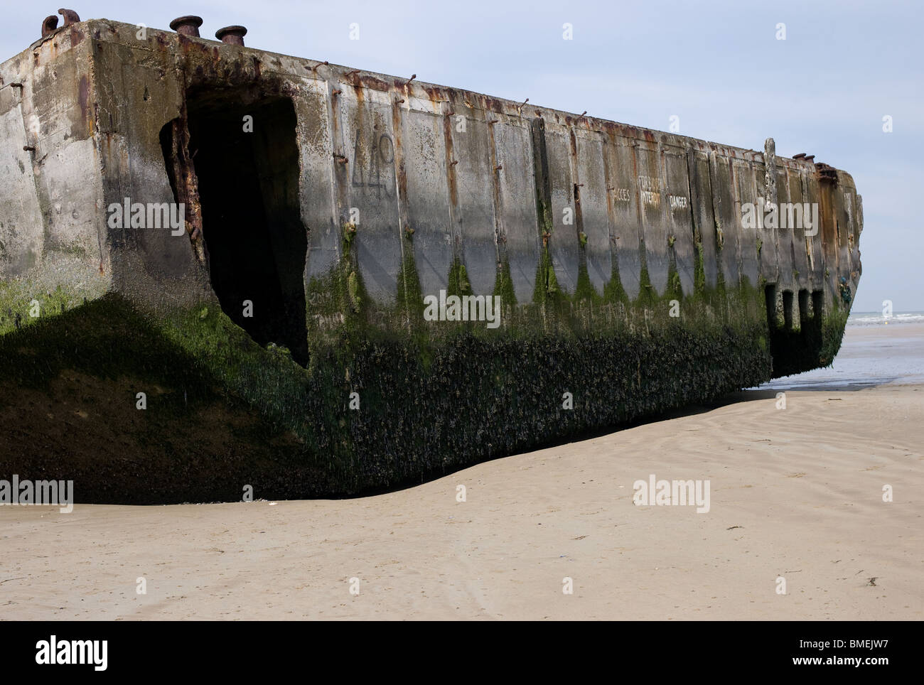 Spiaggia di spada ARROMANCHES, Francia Foto Stock