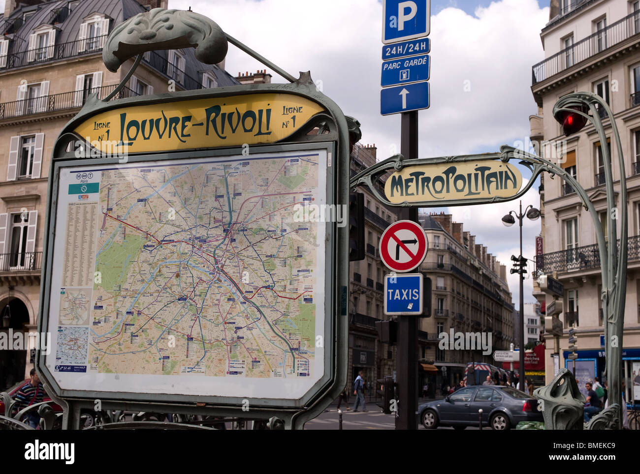La metropolitana di Parigi, Francia Foto Stock