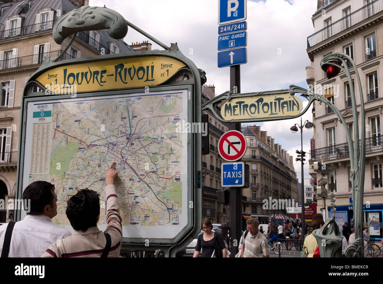 La metropolitana di Parigi, Francia Foto Stock