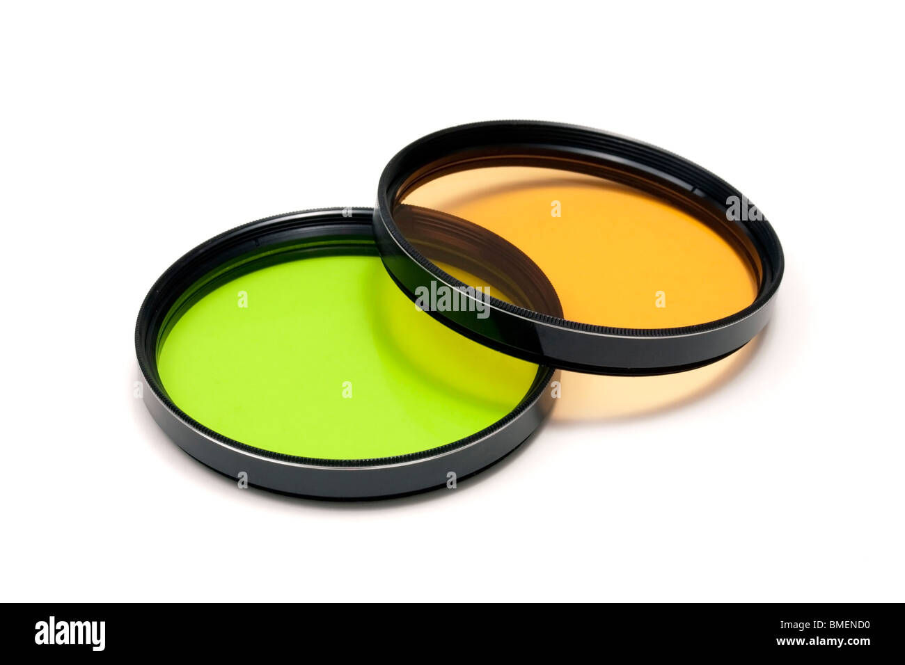 Foto filtri isolato su bianco Foto Stock