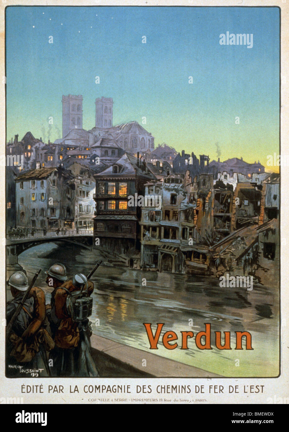 Verdun - Francese la guerra mondiale I poster Foto Stock