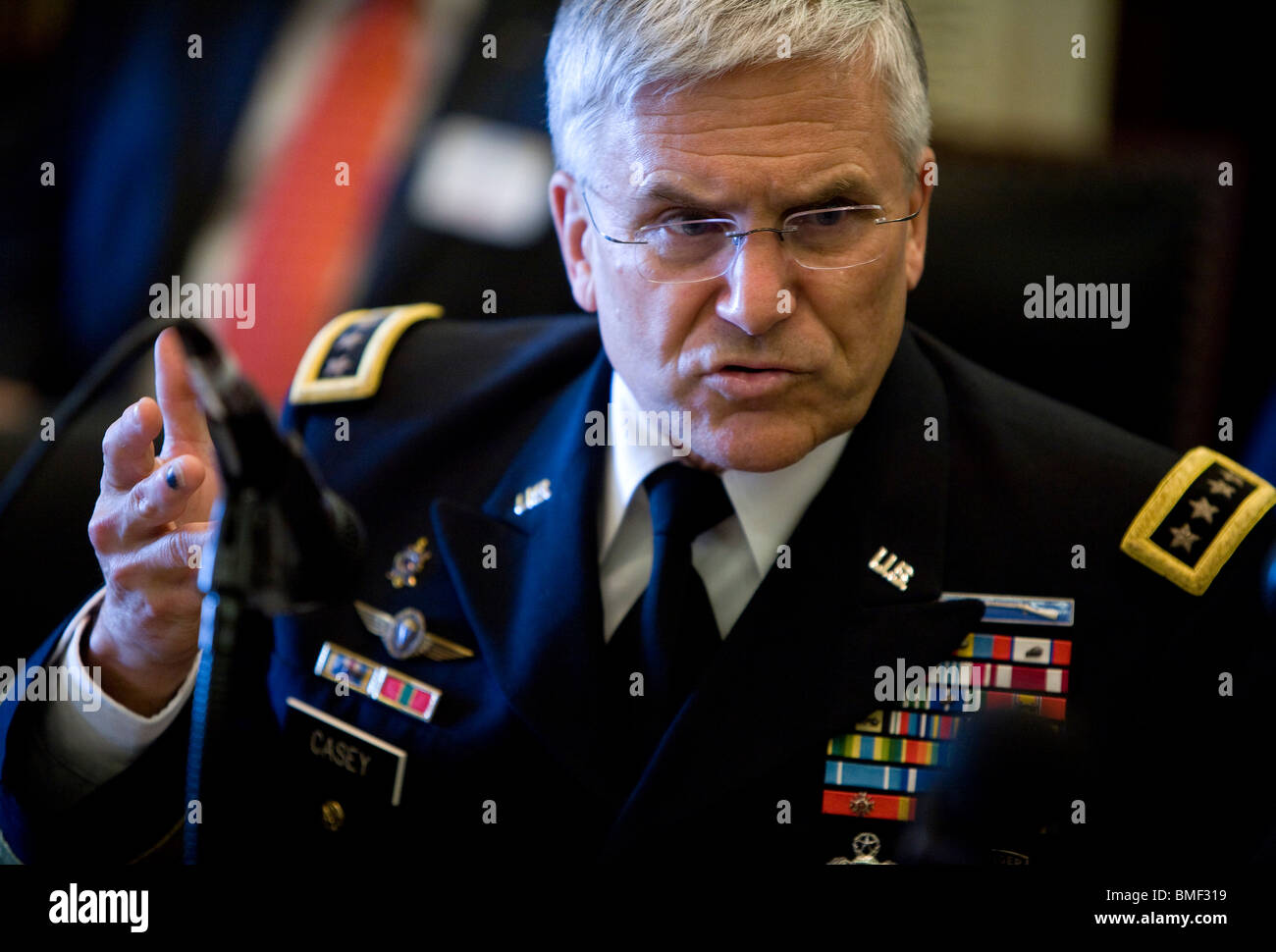 Capo di Stato Maggiore dell Esercito generale George Casey. Foto Stock