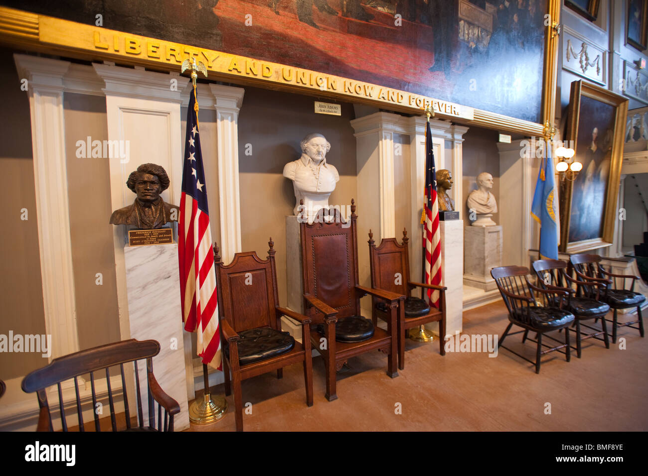 Fanueil Hall, Boston Foto Stock