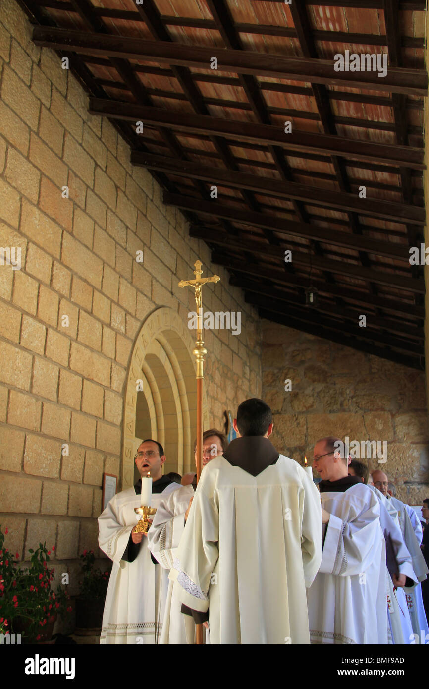 Israele, Gerusalemme, Visitazione giornata presso la chiesa della Visitazione di Ein Karem Foto Stock