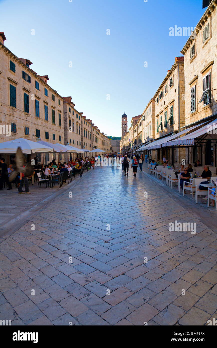 Dubrovnik main street Foto Stock