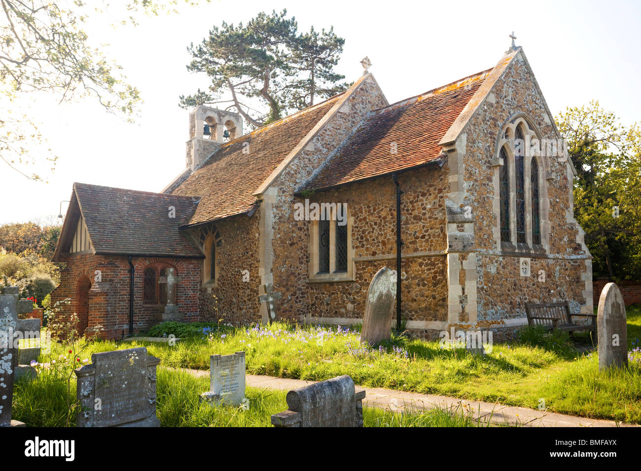 La chiesa parrocchiale di St Marys in FRINTON ON SEA, Essex, Regno Unito Foto Stock