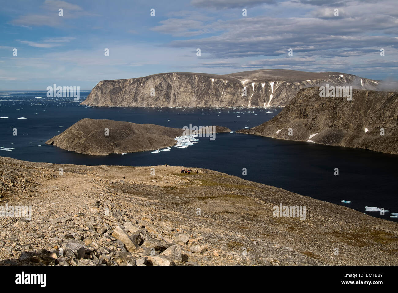 Capo della Misericordia, Cumberland Sound, Isola Baffin, Nunavut, Canada Foto Stock