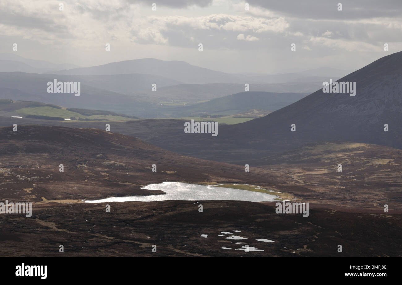 Loch Valigan dal Ben Vuirich, Scozia Foto Stock
