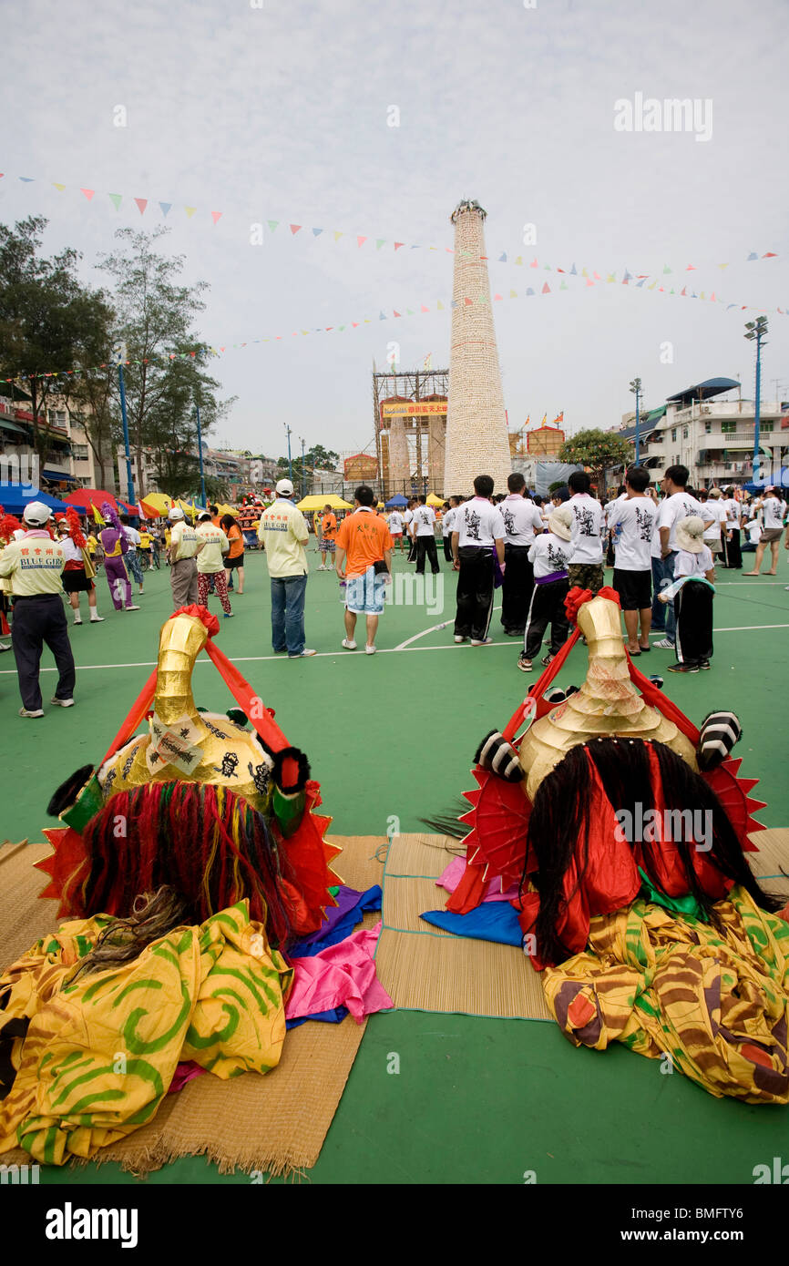 Cheung Chau Bun Festival, Changzhou Isola, Hong Kong, Cina Foto Stock