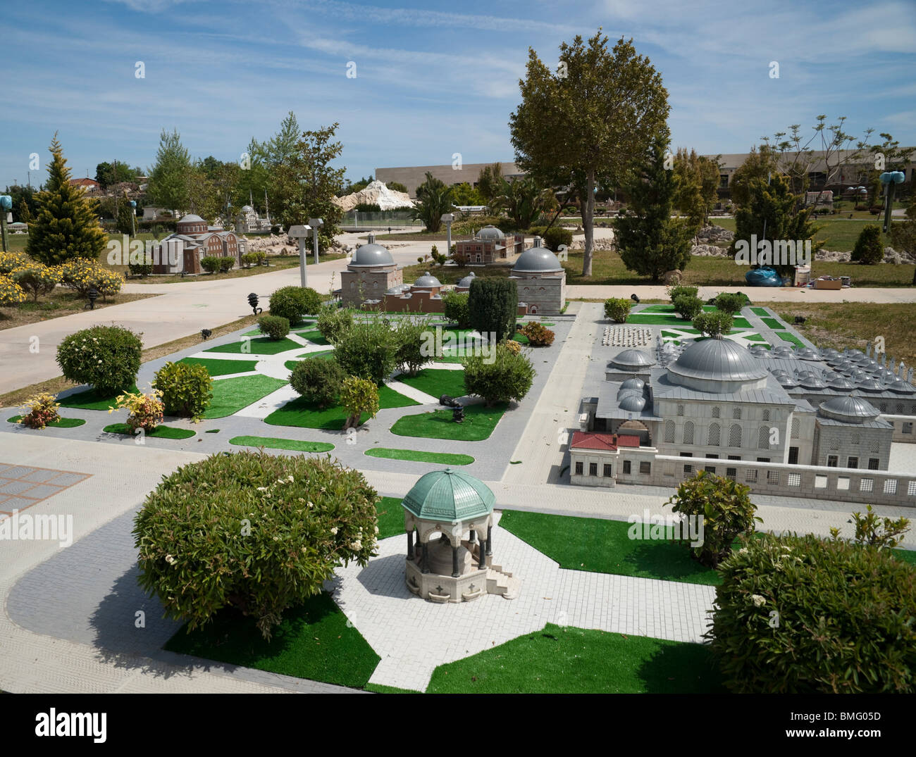 La Turchia Antalya - scala modello di architettura a Minicity. Foto Stock