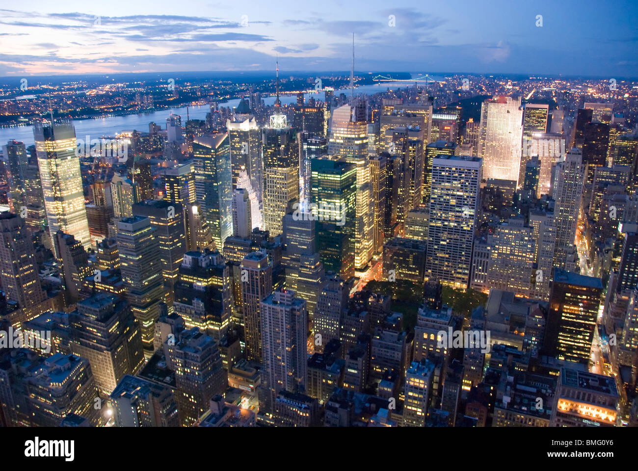 Dettaglio della città di New York, Agosto 2008 Foto Stock