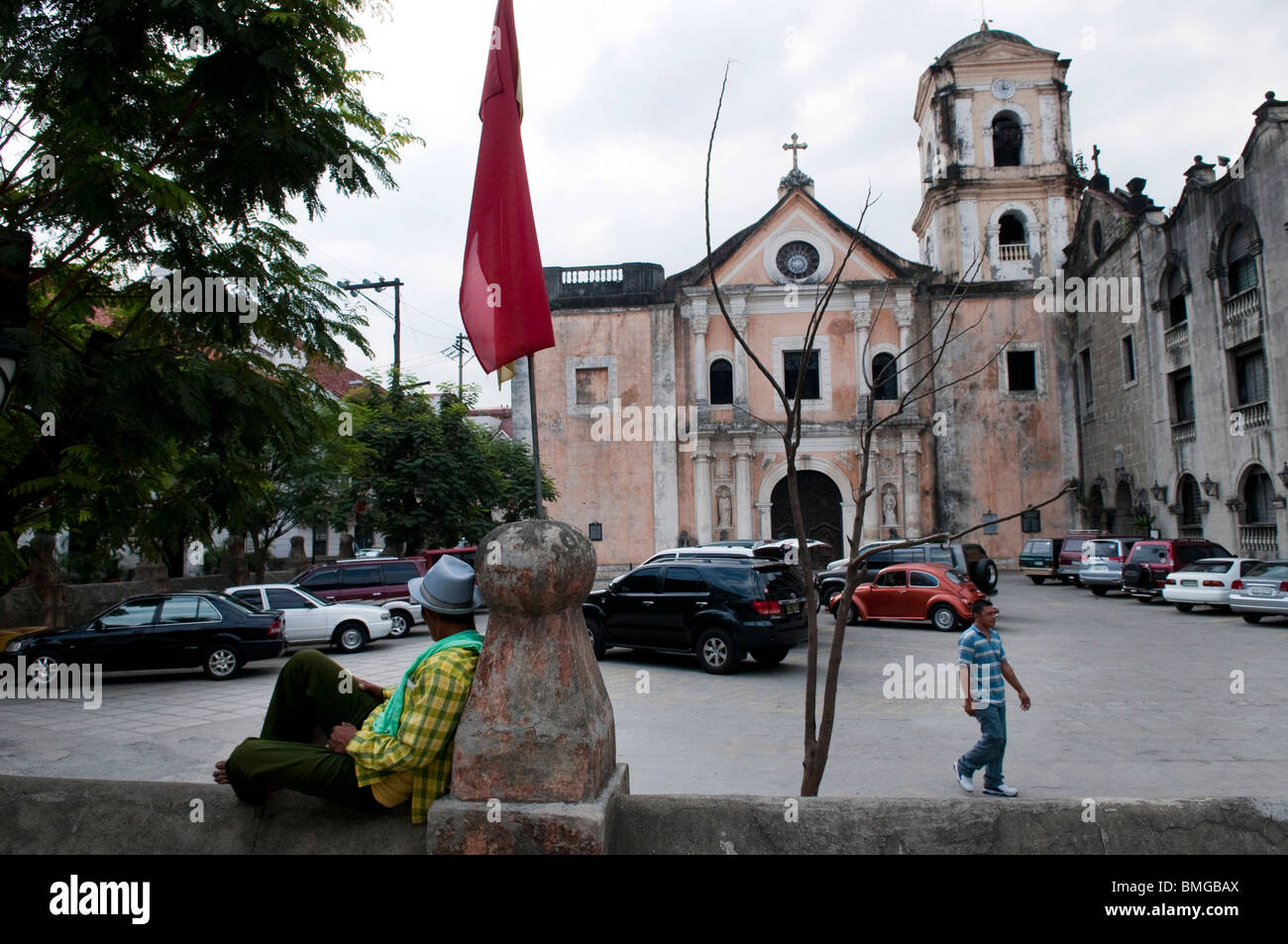 Filippine, Manila,i resti di san augustin chiesa e convento di Intramuros il quartiere più antico della città. Foto Stock