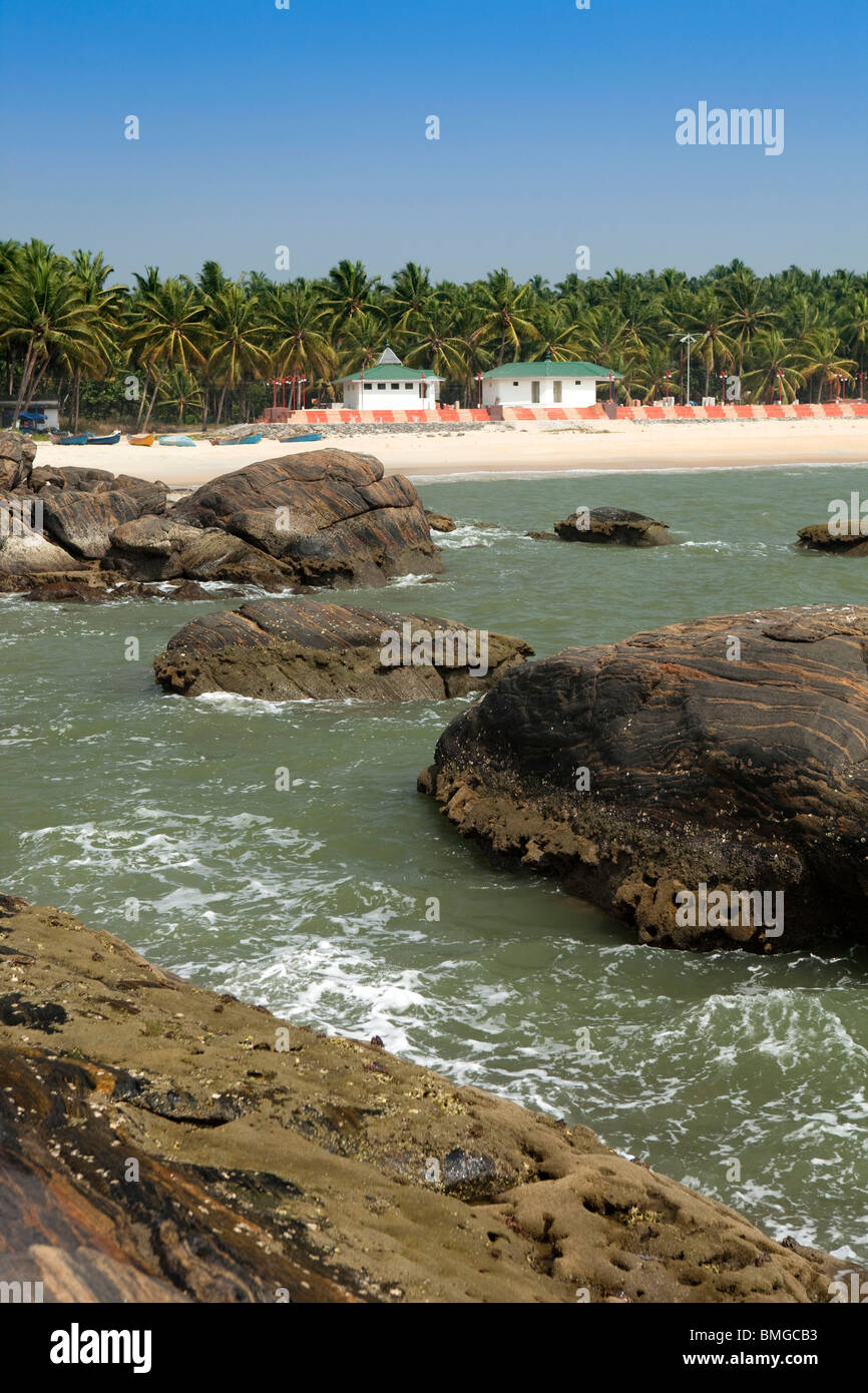 India Kerala, Calicut, Kozhikode, Kappad beach Foto Stock