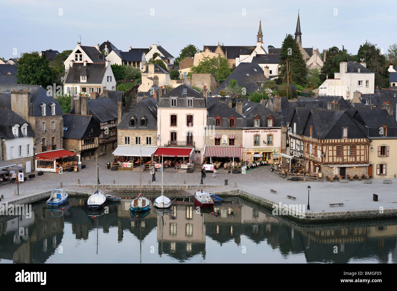 Porto di St Goustan, Auray, Brittany, Francia Foto Stock