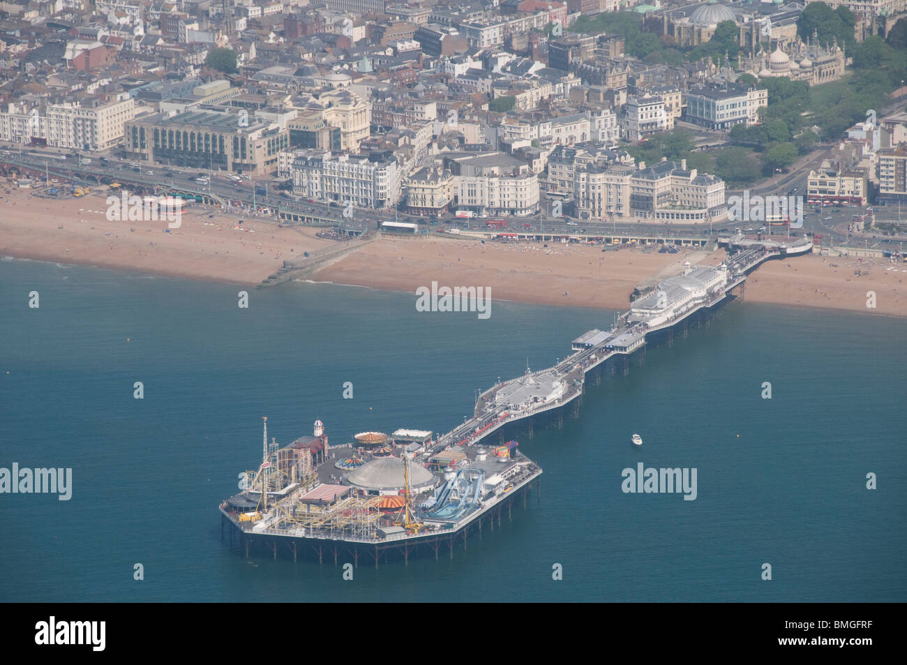 Fotografia aerea della Brighton Pier, East Sussex, Inghilterra Foto Stock