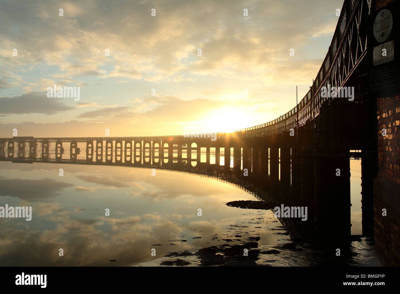 Ponte di Tay rail Foto Stock