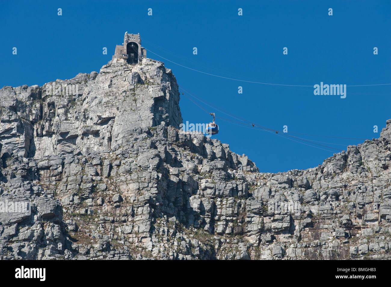 Cavo superiore stazione Table Mountain Città del Capo Sud Africa Foto Stock