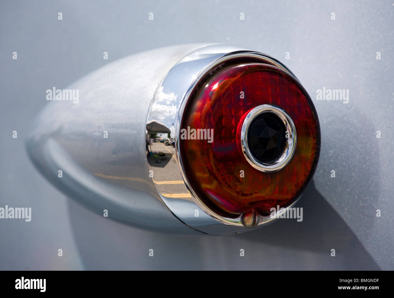 Dettaglio delle auto d'epoca sul display durante un antico car show Foto Stock