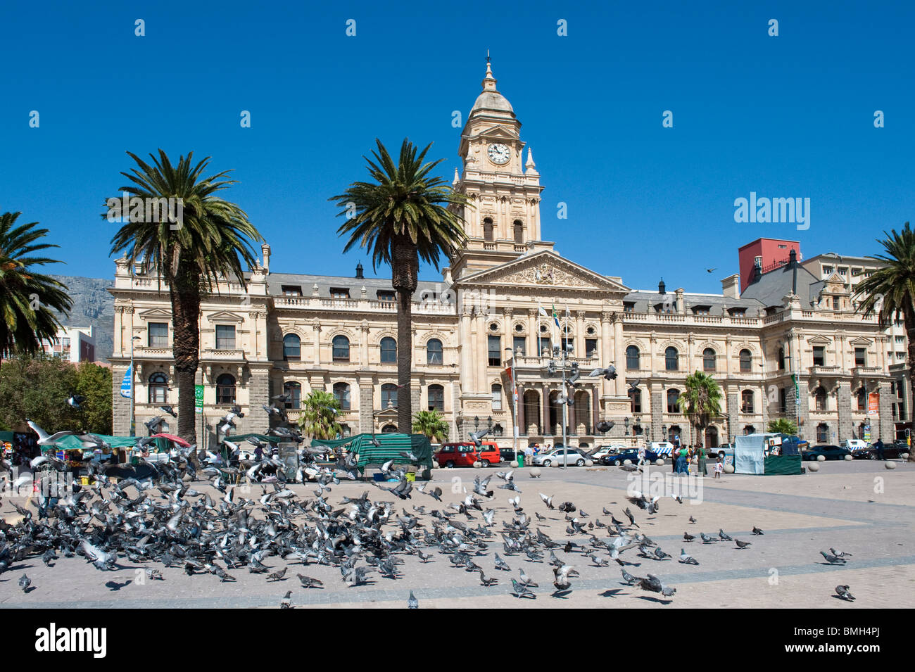 Il Municipio di un grande edificio eduardiano dal 1095 e Grand Parade in Città del Capo Sud Africa Foto Stock