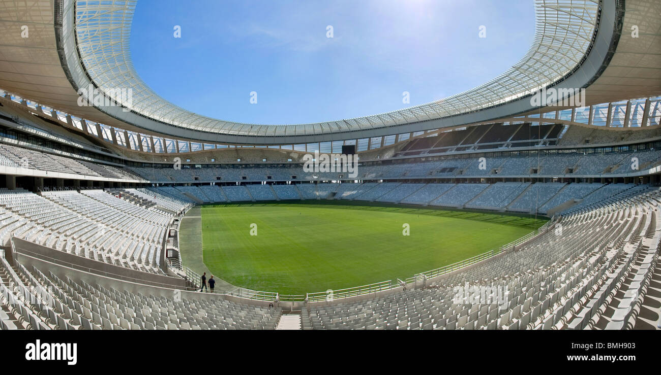 Vista panoramica della parte interna del Stadio Green Point di Città del Capo Sud Africa Foto Stock