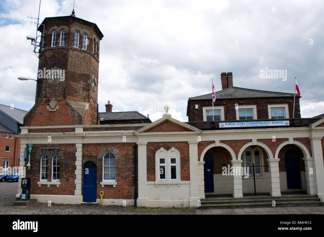 Il pilota di Office su comuni Staithe Quay, King's Lynn, Norfolk, Inghilterra Foto Stock
