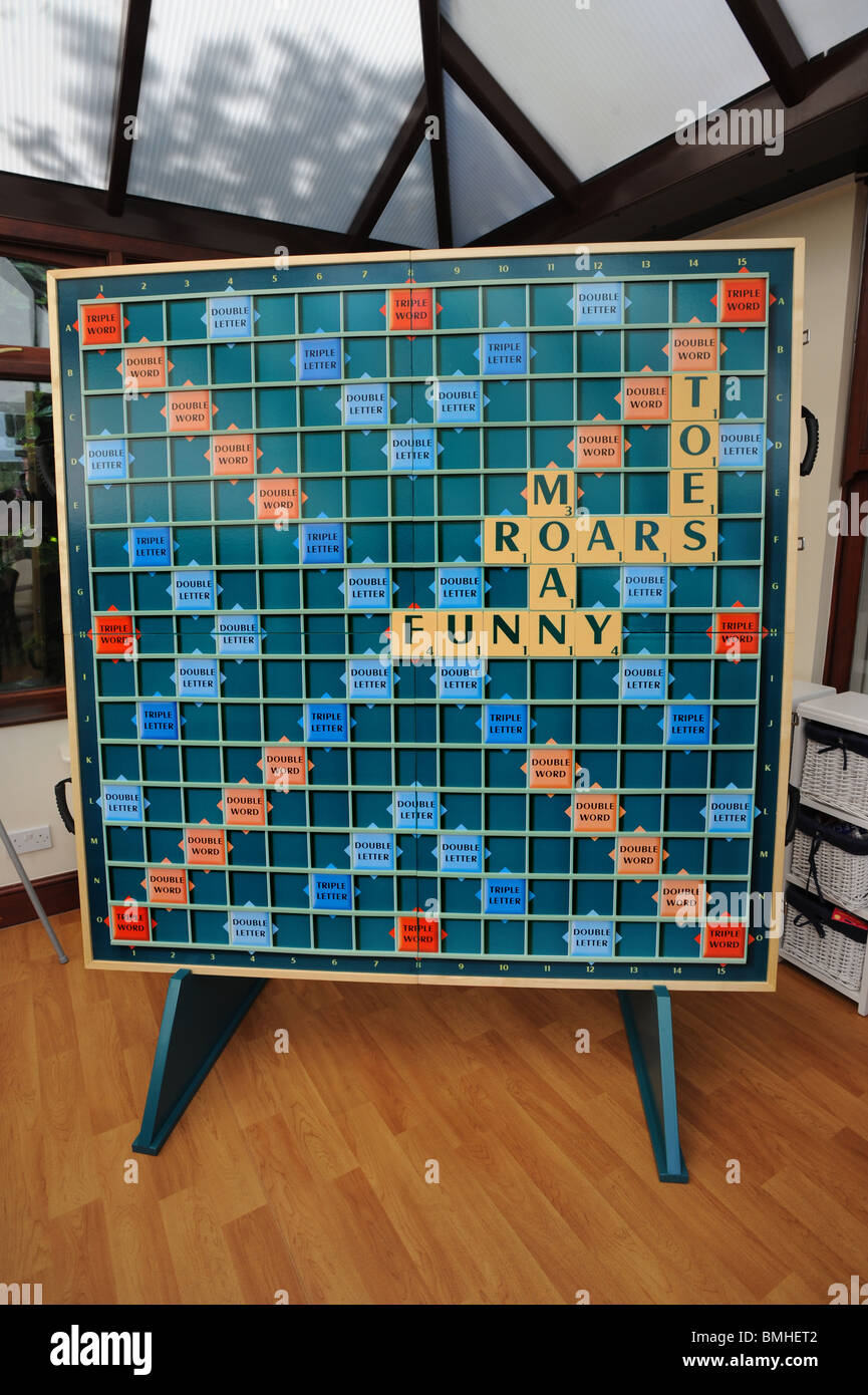 Un gigante di Scrabble board Foto Stock