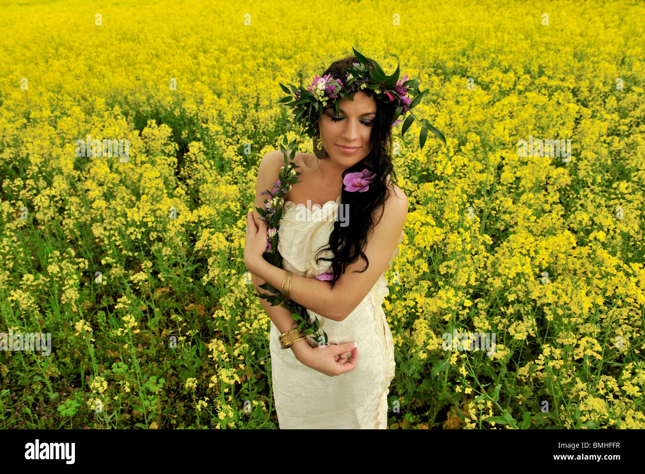 Le donne, natur, bellezza, all'aperto, stili di vita, spirituale, ricreazione, ore diurne Foto Stock