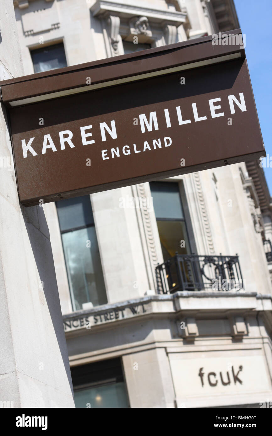 Un Karen Millen store su Regent Street, Londra, Inghilterra, Regno Unito Foto Stock