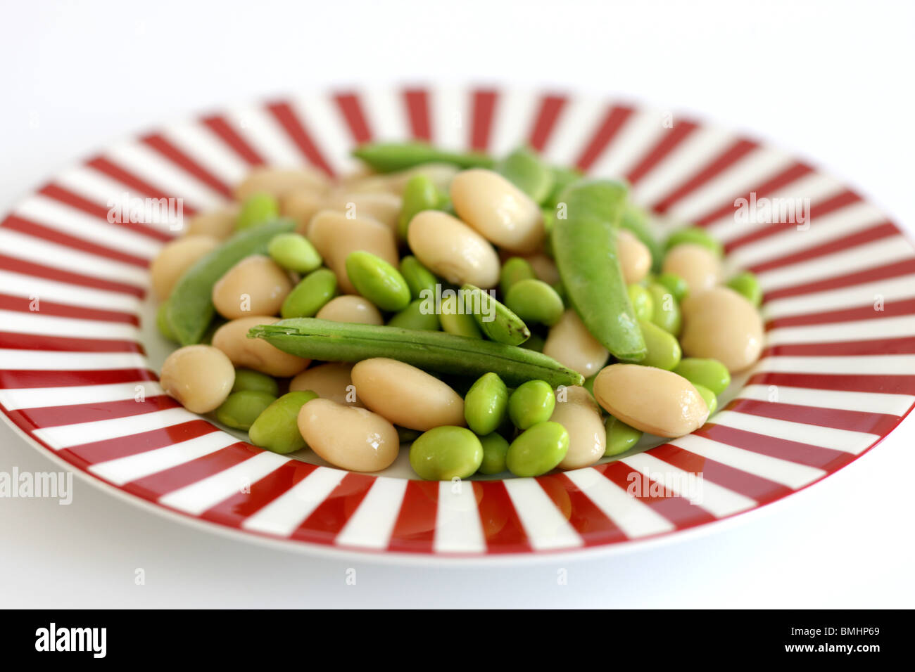 Edamame e burro Insalata di fagioli Foto Stock