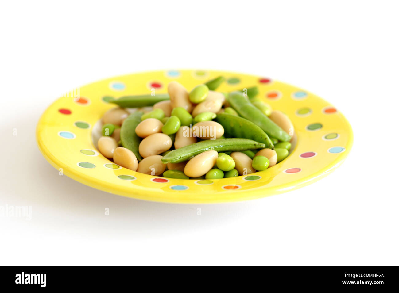 Edamame e burro Insalata di fagioli Foto Stock