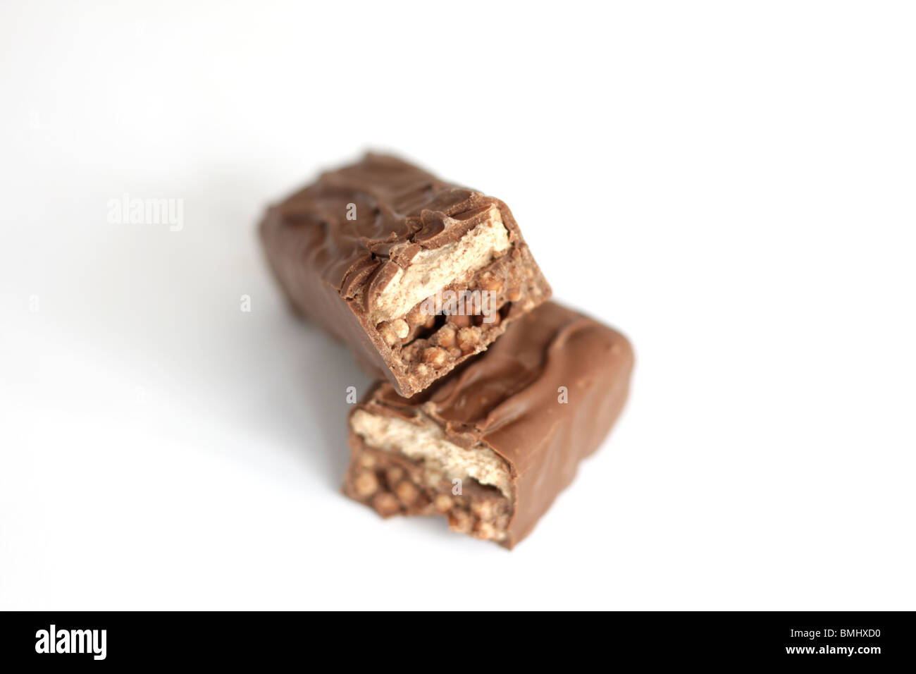 Double Decker barra di cioccolato Foto Stock