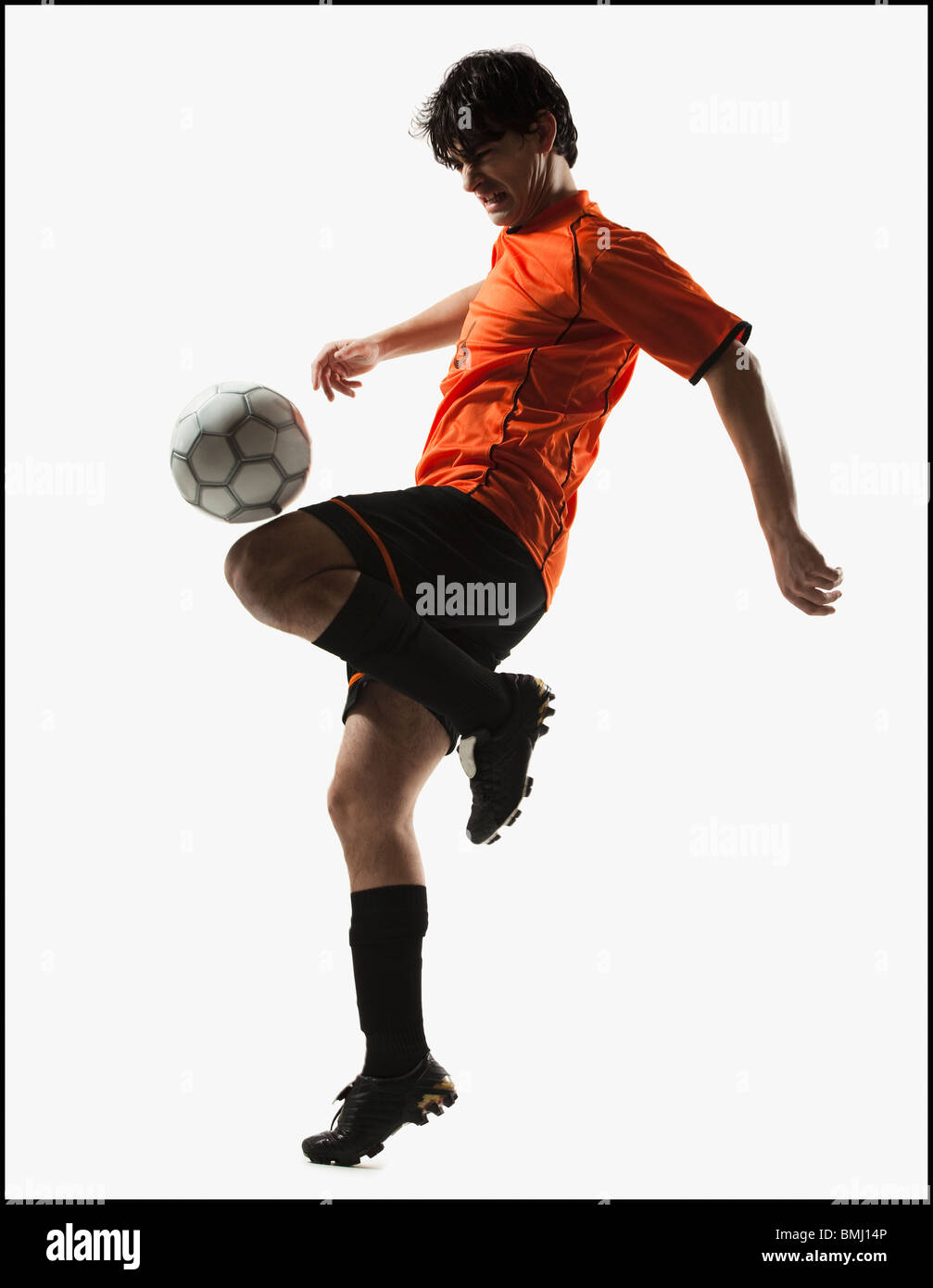 Giocatore di calcio Foto Stock
