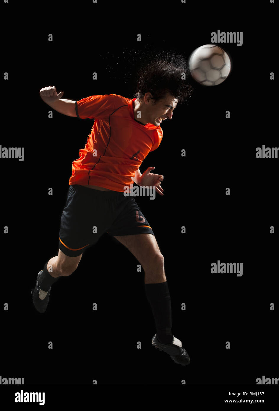 Giocatore di calcio Foto Stock