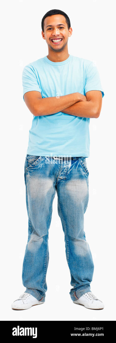 Ritratto di un giovane uomo Foto Stock