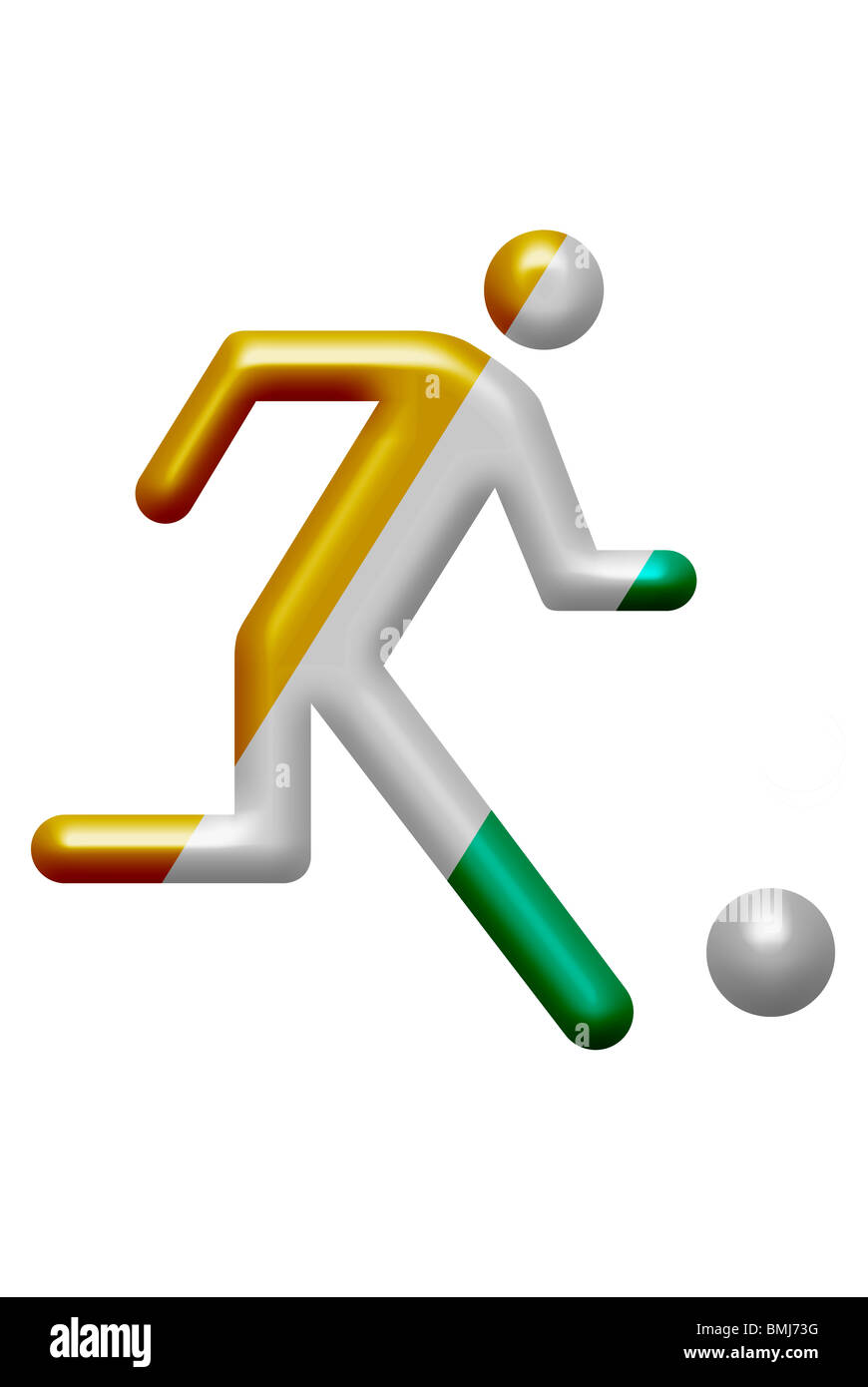 Costa d Avorio pittogramma team Foto Stock