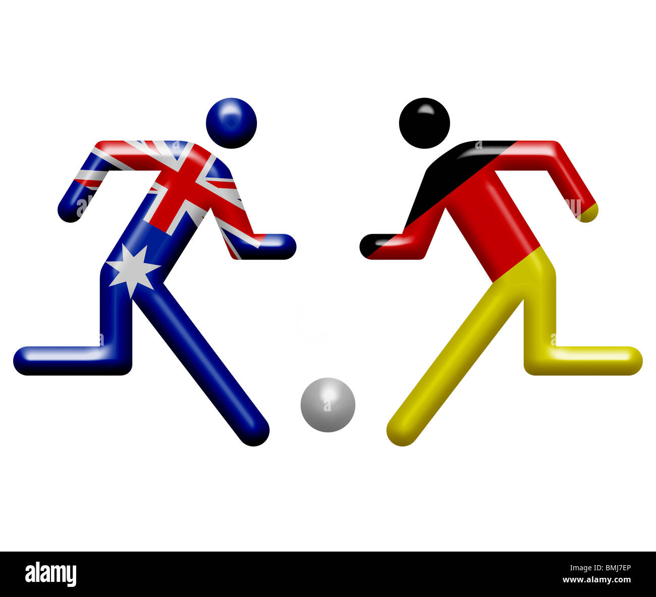 Germania Australia team pittogramma Foto Stock