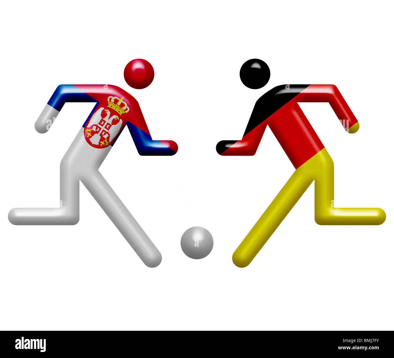Germania Serbia team pittogramma Foto Stock