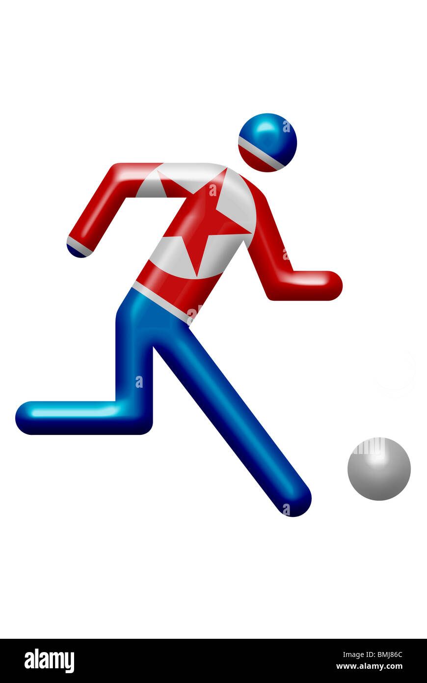 La Corea del Nord il pittogramma di team Foto Stock