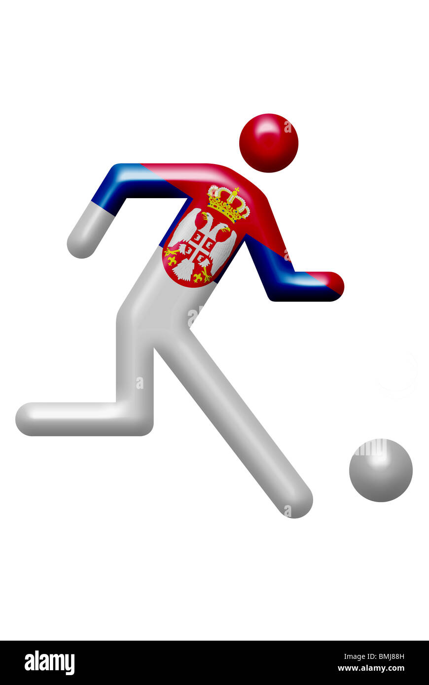 La Serbia team pittogramma Foto Stock