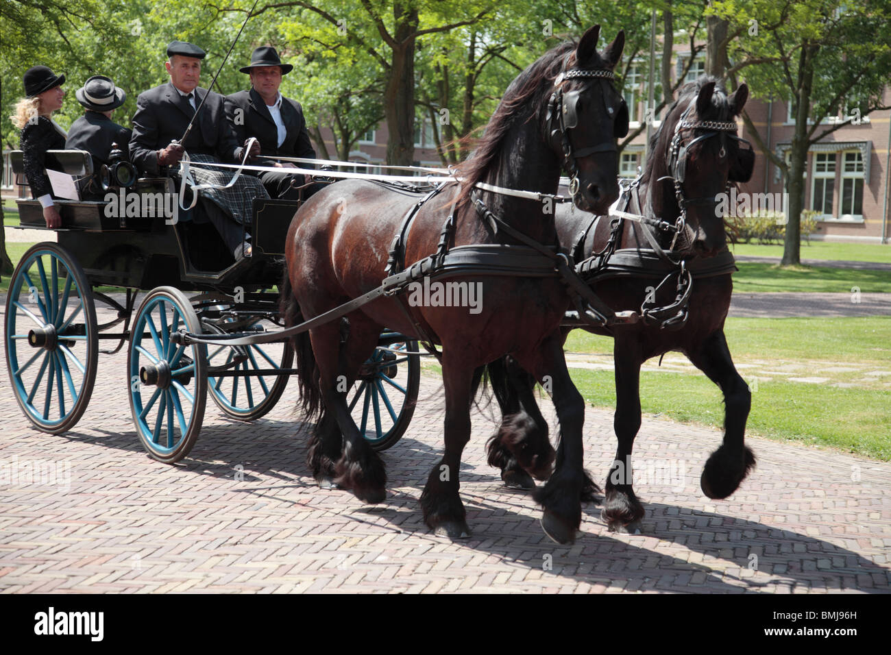 Carrozza a cavalli Foto Stock