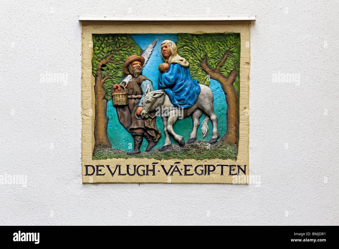 La facciata della chiesa, Amsterdam, Paesi Bassi Foto Stock