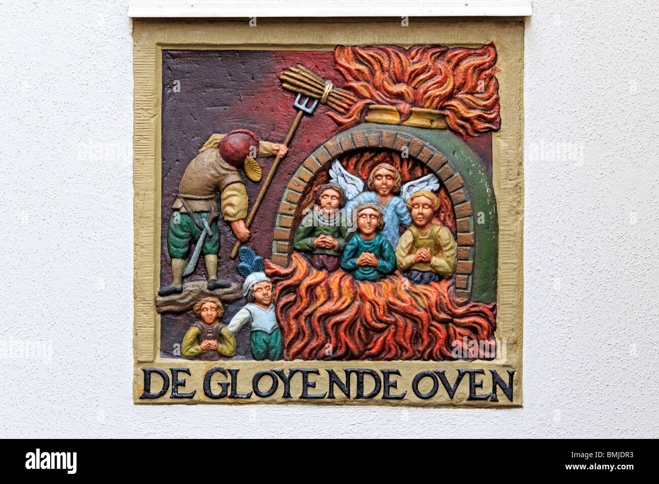 La facciata della chiesa, Amsterdam, Paesi Bassi Foto Stock