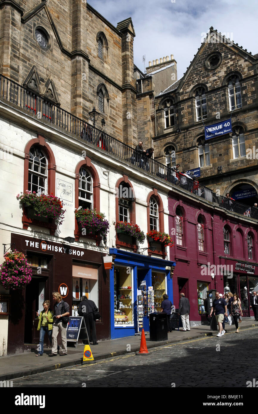 Il whiskey Shop, Victoria Street, Edimburgo, Scozia Foto Stock